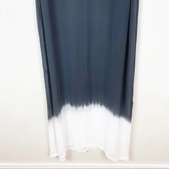 LACAUSA Sheer Maxi Length Ombre Dip Dye Dress Swimsuit Gauzy Coverup US S - Picture 7 of 13